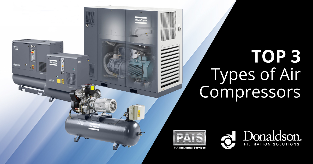 Top 3 Types of Air Compressors